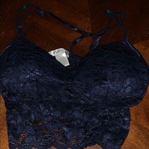 navy bralette